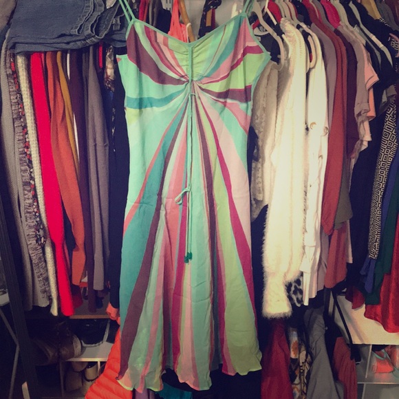 Dress 100% silk uk 12 summer dress gorgeous - Picture 2 of 8